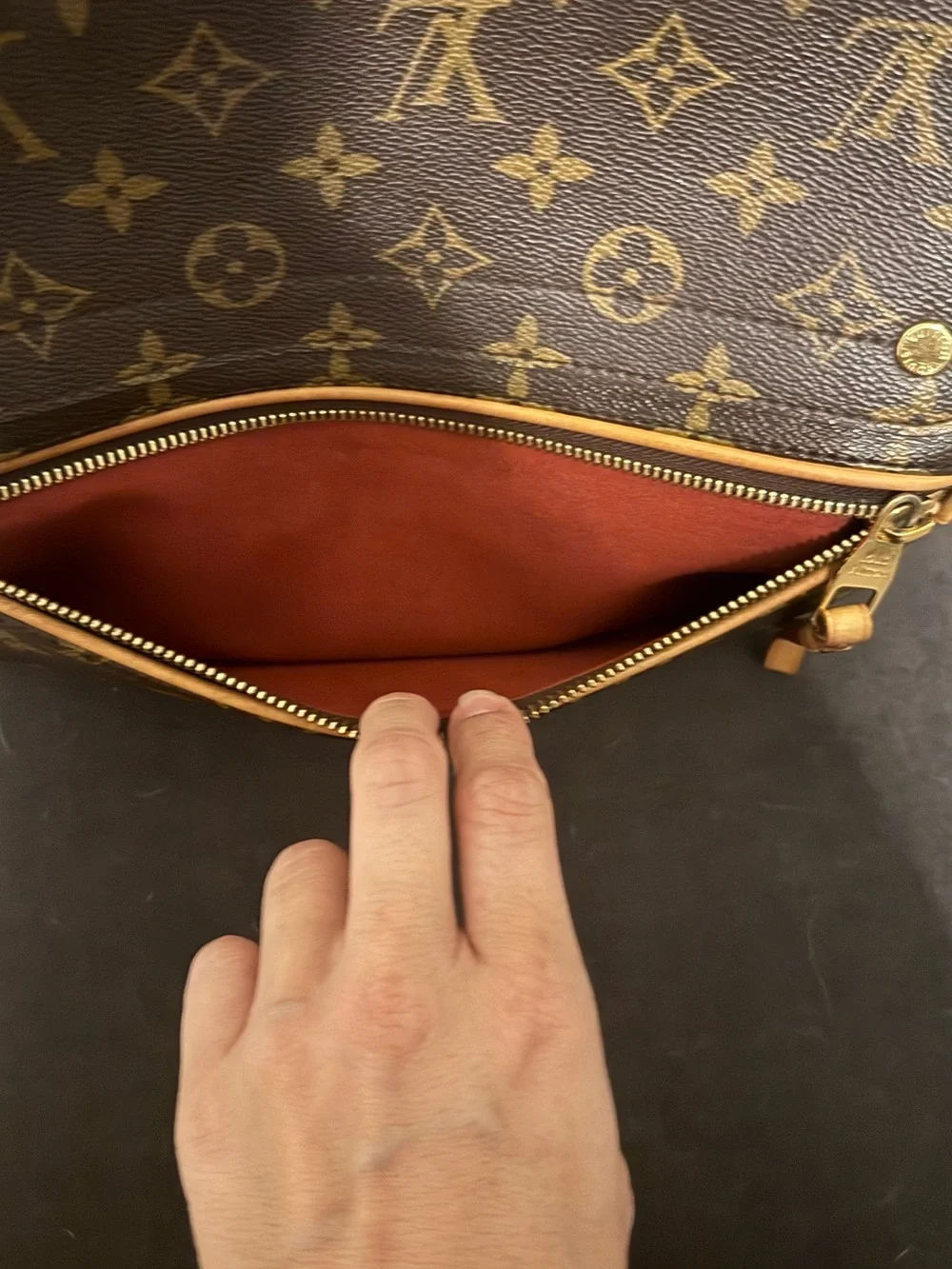Louis Vuitton Olympe Monogram with Red Trim